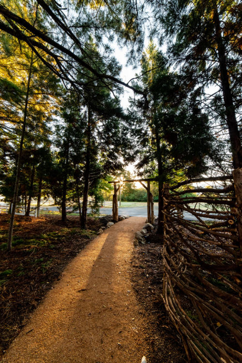 Cedar Trailhead Arch & Cypress Screen North Carolina Trail Builder