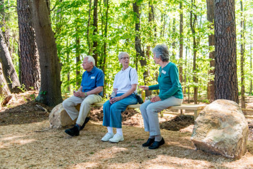 Nature Preserve Rock Bench North Carolina Trail Builder