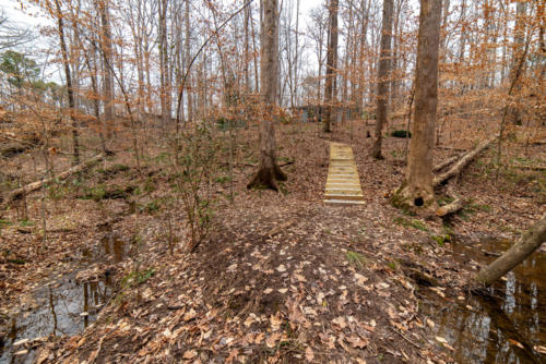 Wide View of Trail Steps North Carolina Trail Builder